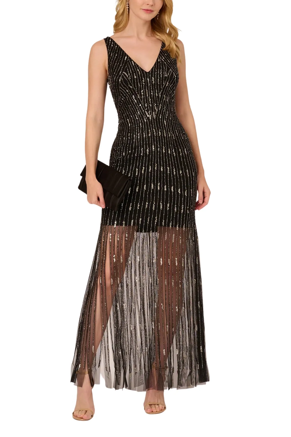 Adrianna Papell Beaded Sleeveless Dress