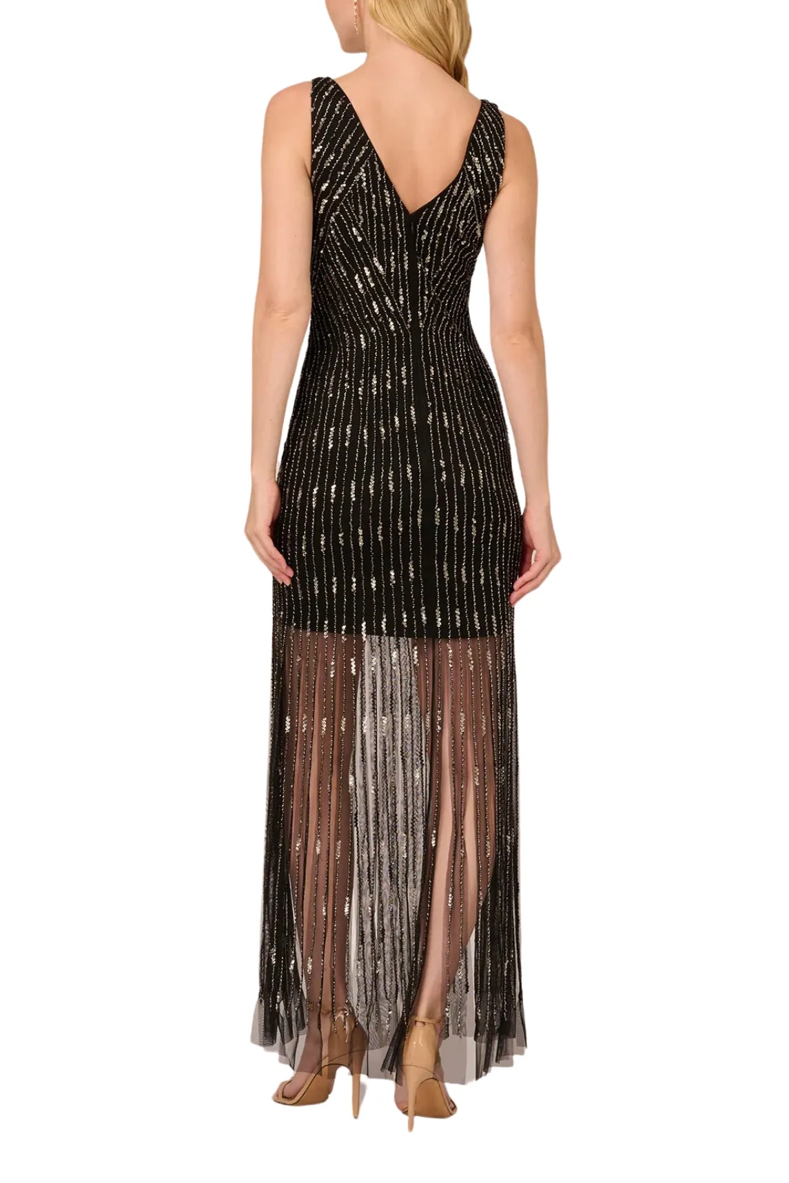 Adrianna Papell Beaded Sleeveless Dress