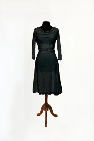 CHOIR Black Lace Infinity Dress with sleeves