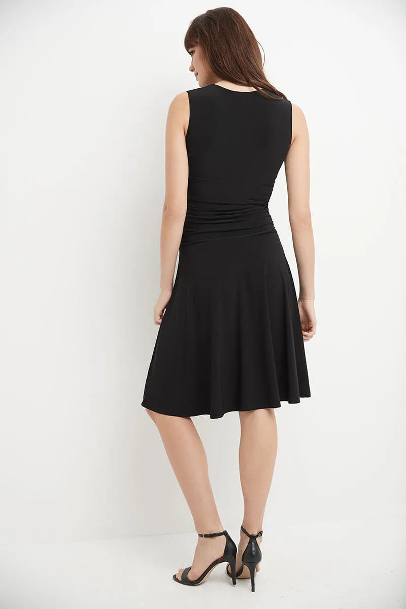 Form-Fitting Sleeveless Dress with Tummy Control