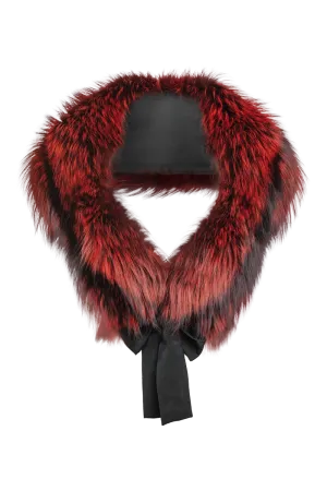 Fox Fur Stole - Matching Silk Ties