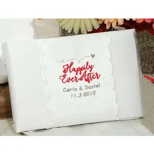 Personalized Happily Ever After Wedding Guestbook