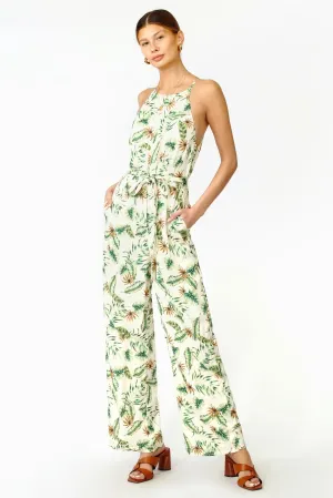 Renata Tropical Halter Jumpsuit