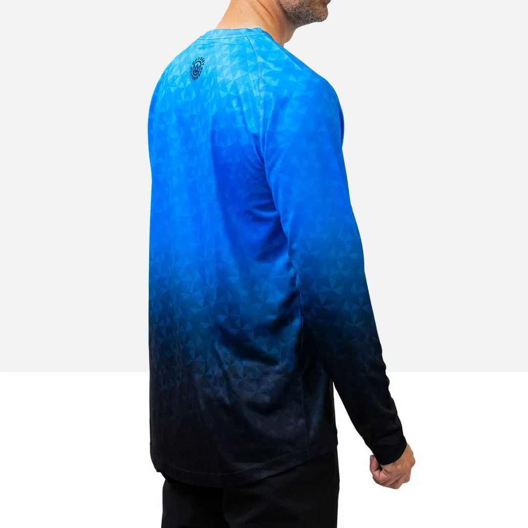 Triangulation Cobalt Long Sleeve MTB Jersey